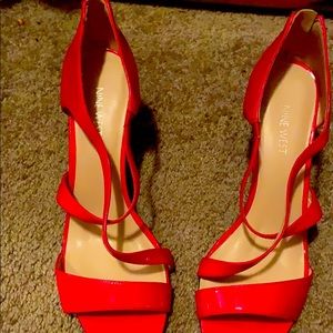 Nine West Aubreyo Lobster Red heels